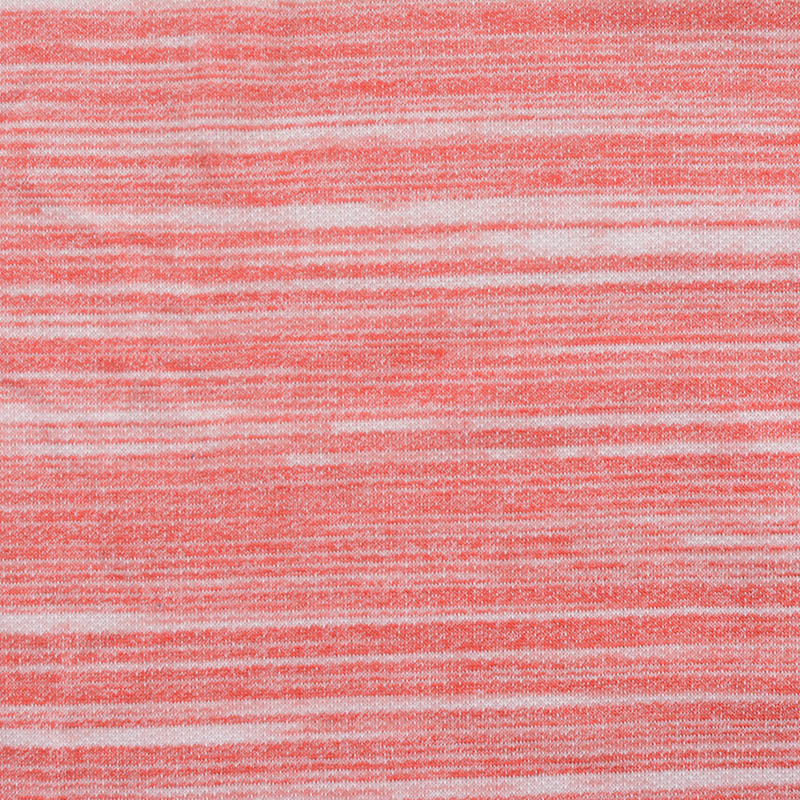 Red Marl French Terry, Poly-Viscose, 205 gsm