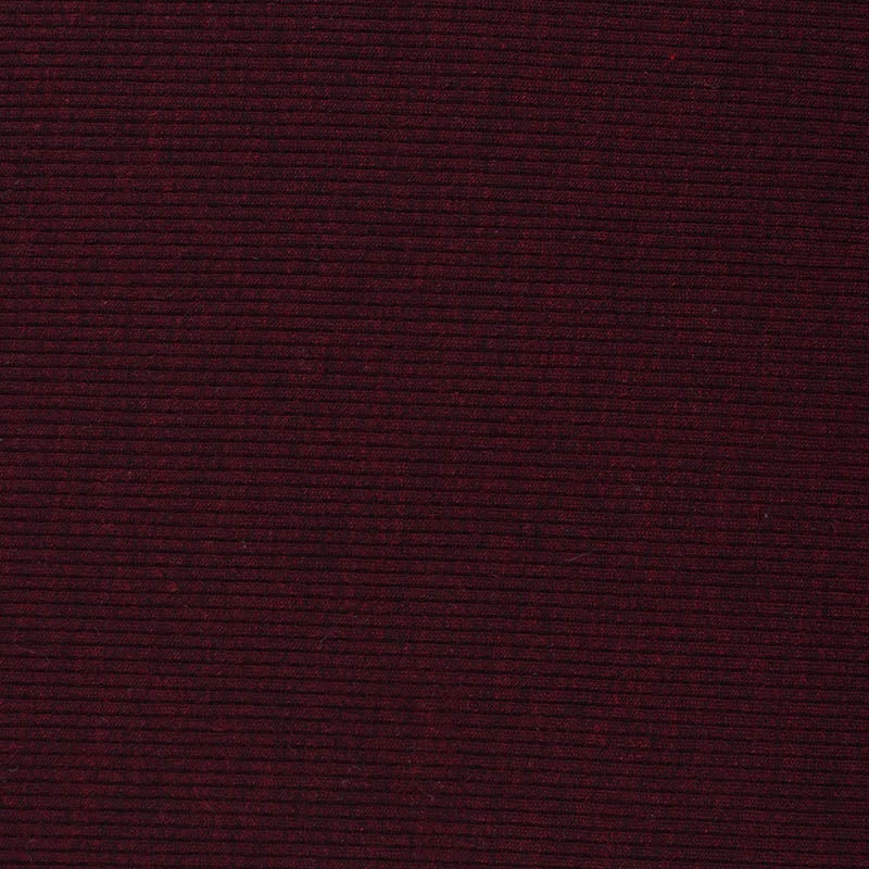 Dark Red Marl Rib Knit, Viscose, 165 gsm
