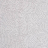 White Leaves Interlock Knit, Polyester — texture