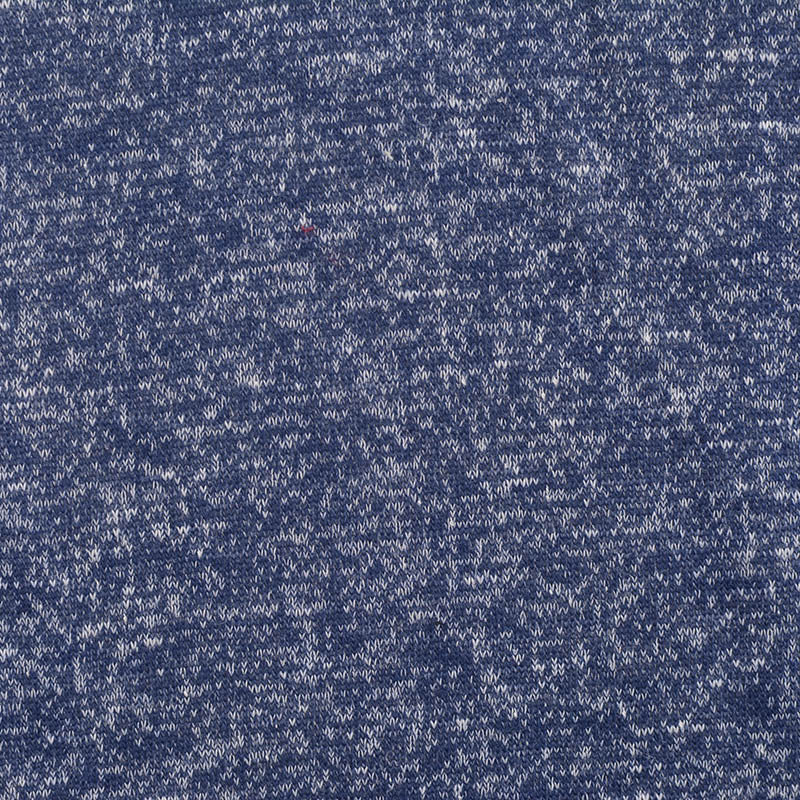 Blue Marl French Terry, Poly-Cotton, 222 gsm