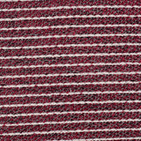 Maroon Horizontal-Stripe French Terry, Acrylic-Poly — texture