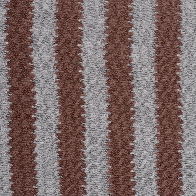 Brown Irregular-Stripe Jersey Knit, Polyester