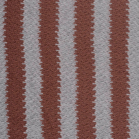 Brown Irregular-Stripe Jersey Knit, Polyester