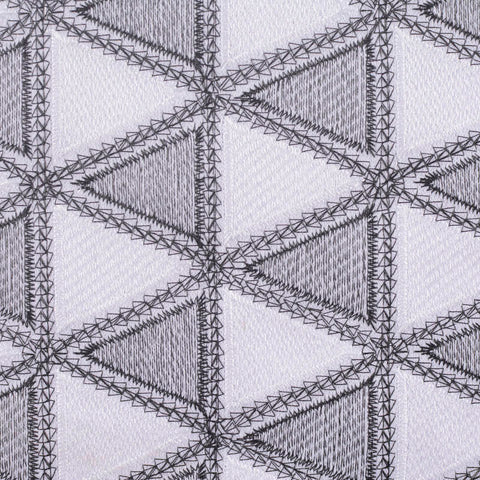 Black Geometric-Triangle Knit, Polyester, 381 gsm