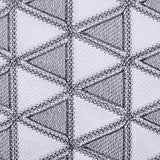 Black Geometric-Triangle Knit, Polyester — texture