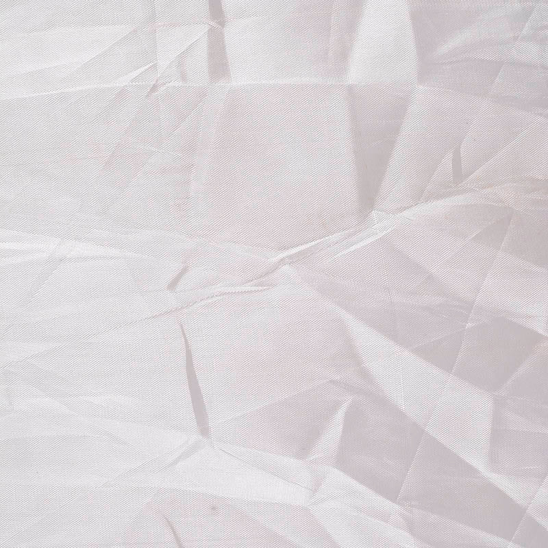 White Crinkled Warp Knit, Polyester