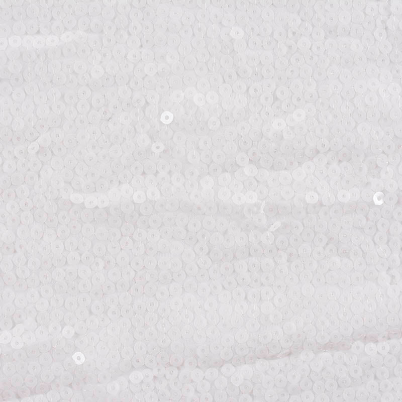White Sequin Chiffon, Polyester