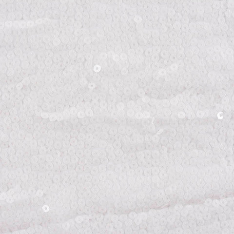 White Sequin Chiffon, Polyester