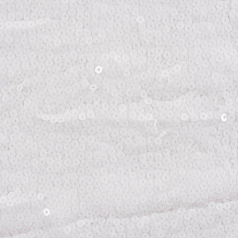 White Sequin Chiffon, Polyester