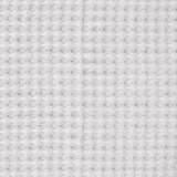 Plaid 100% Polyester Knit Fabric, 294 gsm, 130 cm — White — texture