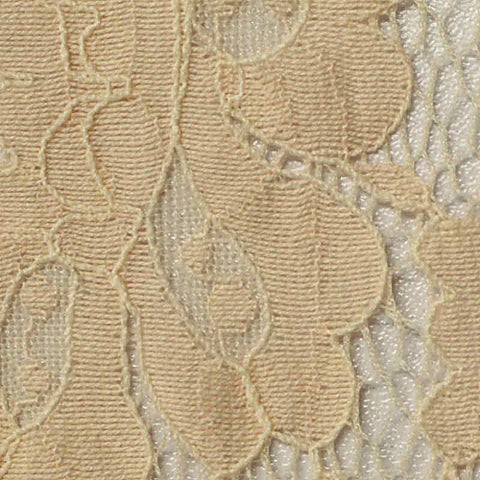 Light Beige Floral Lace, Cotton