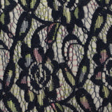 Black Floral Lace, Cotton