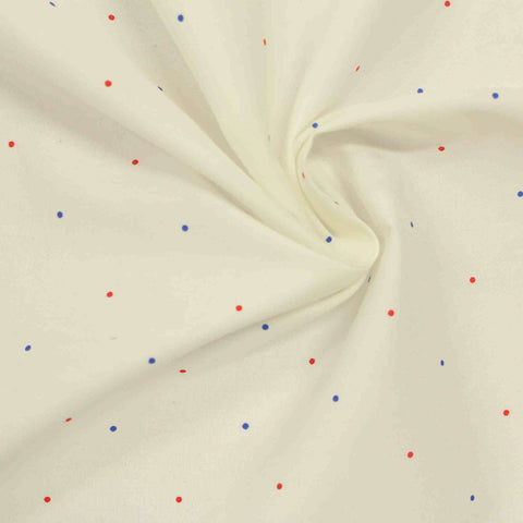 Red Dots Woven, Cotton