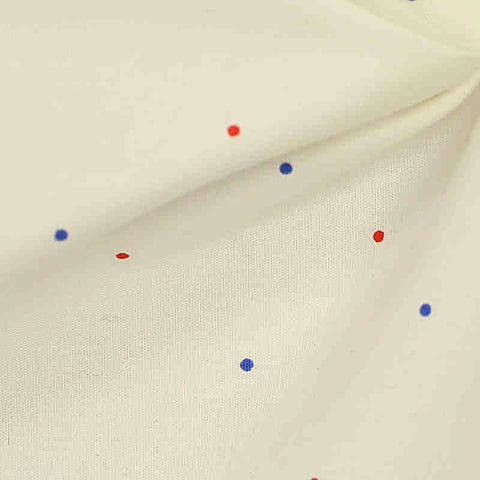 Red Dots Woven, Cotton