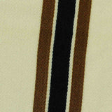 Cream Vertical-Stripe Jacquard, Polyester — texture