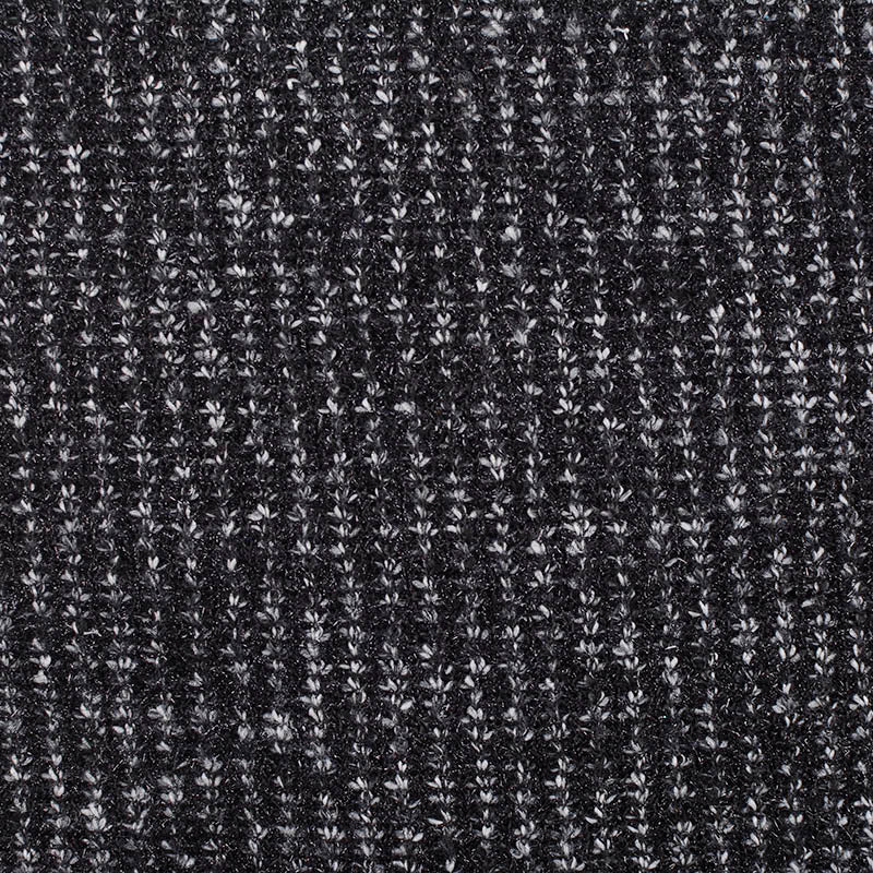 Black Marl Jacquard, Polyester, 370 gsm