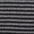 Black Horizontal-Stripe Jacquard, Polyester, 313 gsm