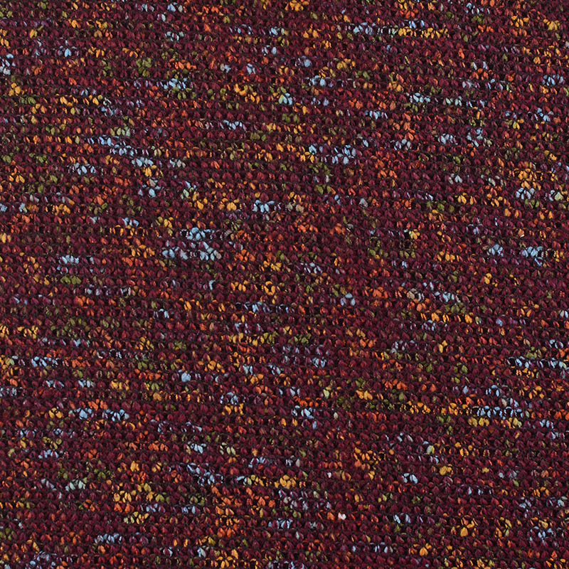 Dark Red Marl Knit, Polyester, 352 gsm