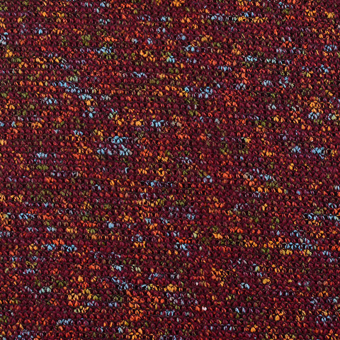 Dark Red Marl Knit, Polyester, 352 gsm