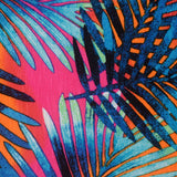 Blue Tropical-Palm Knit, Viscose
