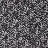 Black Geometric Interlock Knit, Polyester