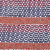 Orange Stripes Chunky Knit, Polyester — texture