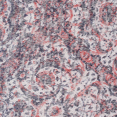 Red Abstract Chunky Knit, Poly-Viscose