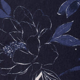 Navy Floral Knit, Polyester