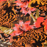 Pink Flowers Knit, Polyester