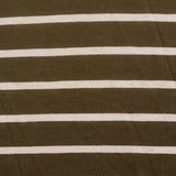 Olive Horizontal-Stripe Jersey Knit, Polyester — texture