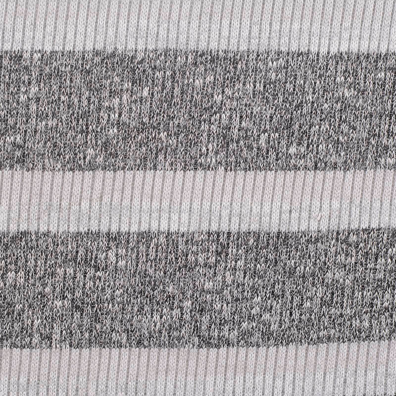 Light Grey Marl Rib Knit, Polyester, 150 gsm