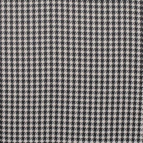 Black Houndstooth Jacquard, Polyester, 202 gsm