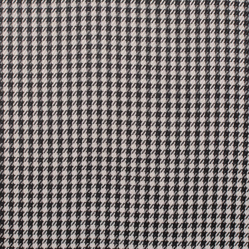 Black Houndstooth Jacquard, Polyester, 202 gsm