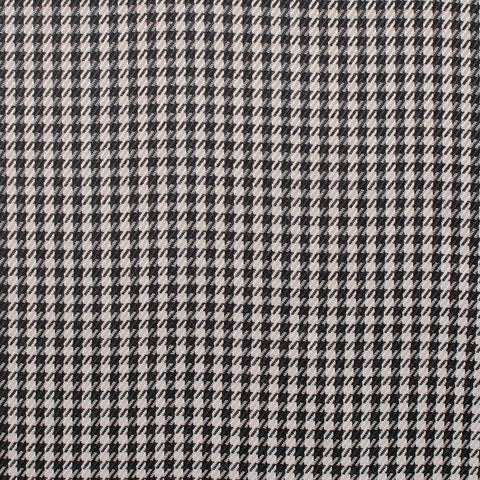 Black Houndstooth Jacquard, Polyester, 202 gsm