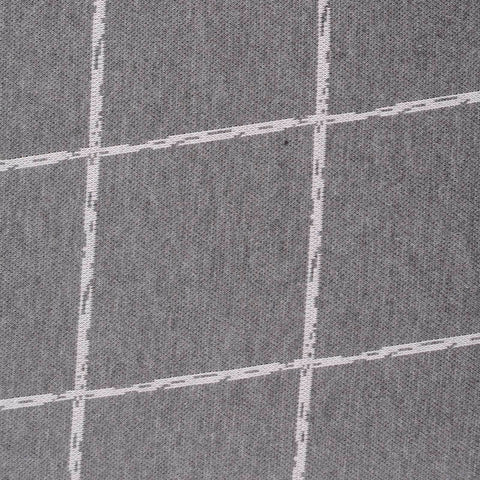 Grey Check Interlock Knit, Polyester, 267 gsm