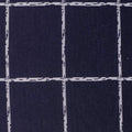 Navy Check Interlock Knit, Polyester