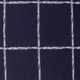 Navy Check Interlock Knit, Polyester