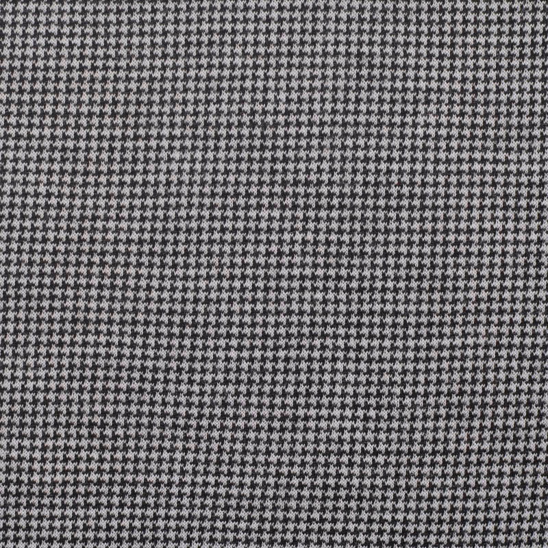 Black Houndstooth Jacquard, 169 gsm