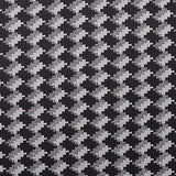 Black Houndstooth Jacquard, Polyester — texture