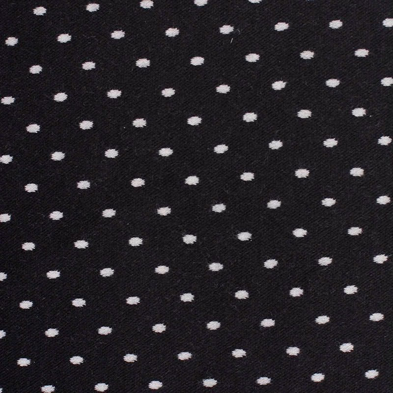 White Dot Interlock Knit, Cotton