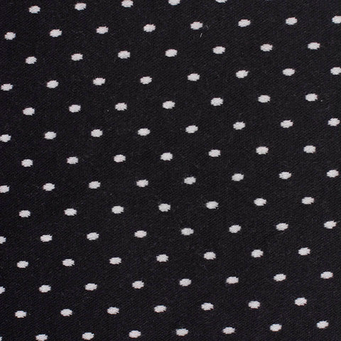 White Dot Interlock Knit, Cotton