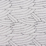 Jacquard Viscose Polyester Stretch Interlock Knit Fabric, 210 gsm, 150 cm — White — texture