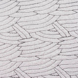Jacquard Viscose Polyester Stretch Interlock Knit Fabric, 210 gsm, 150 cm — White