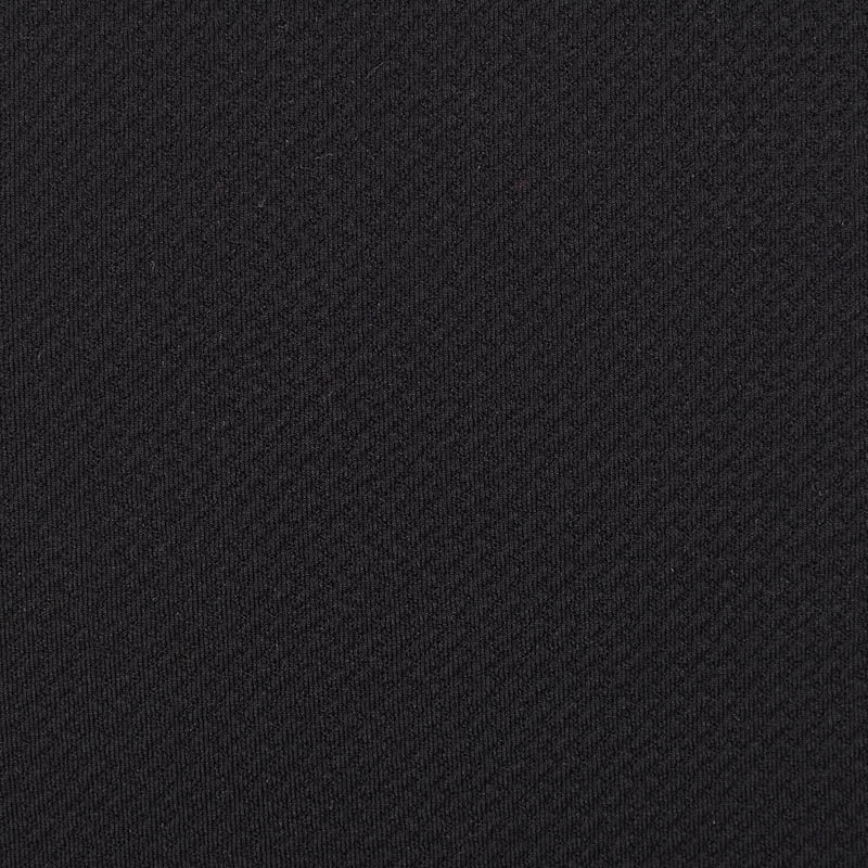 Polyester Stretch Interlock Knit Fabric, 190 gsm, 160 cm — Black