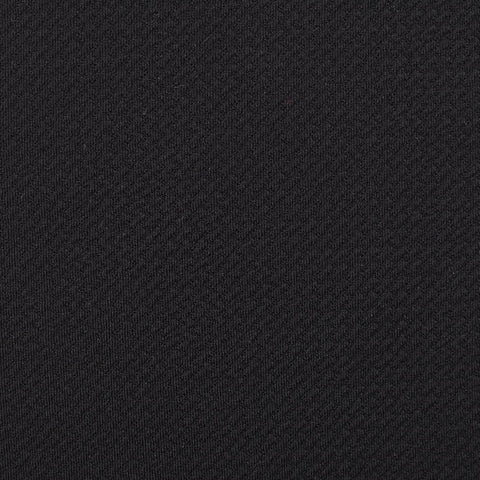 Polyester Stretch Interlock Knit Fabric, 190 gsm, 160 cm — Black