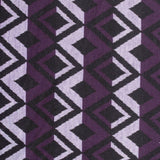 Striped Polyester Stretch Interlock Knit Fabric, 268 gsm, 155 cm — Grey