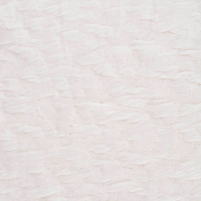 White Tone-on-Tone Interlock Knit, Polyester, 172 gsm