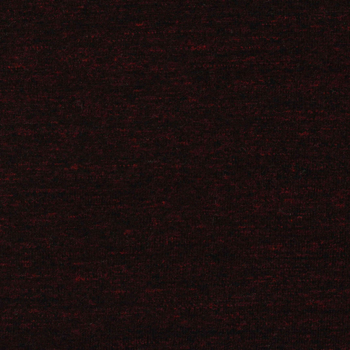 Dark Red Marl Jersey Knit, Cotton-Poly, 187 gsm