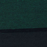 Dark Green Horizontal-Stripe Jersey Knit, Cotton-Poly