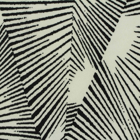 Black Lines Knit, Polyester, 207 gsm